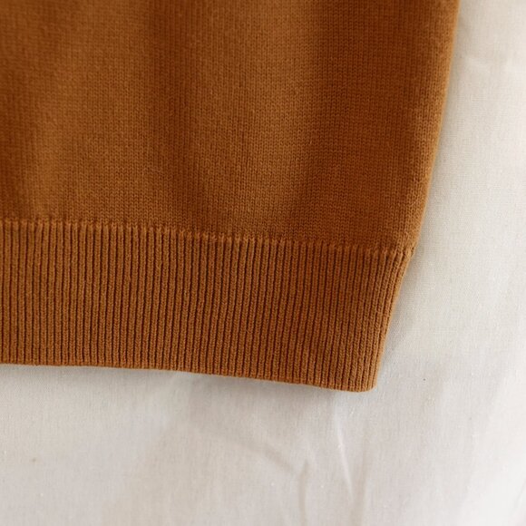 Men's 100% Coton Caramel Rust Cardigan Forever 21 Size Large Oversized Classic - Picture 4 of 5